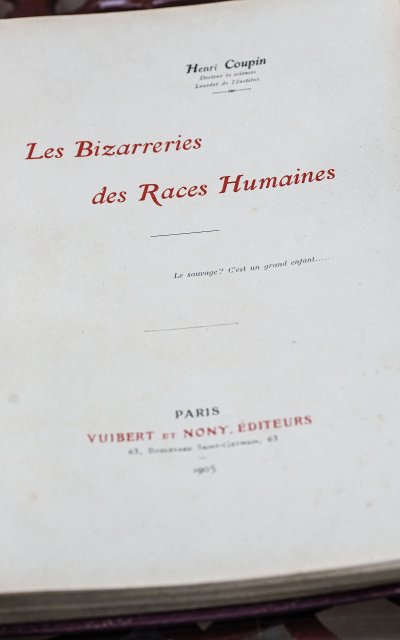Henri COUPIN, Die Merkwürdigkeiten der menschlichen Rassen, 1905