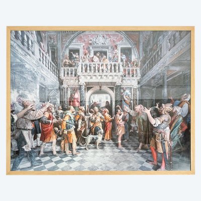 Fotografia su pellicola con una macchina fotografica a banco ottico. Opera contemporanea.