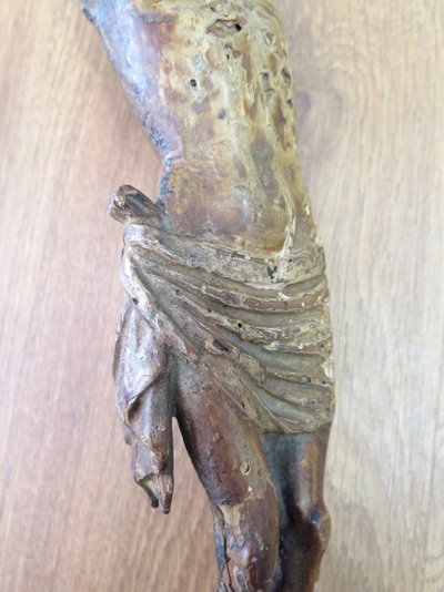 Christ En Bois XVIIè Siècle 