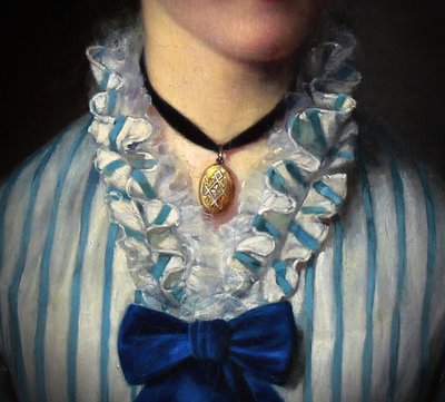 Peinture à l'huile sur toile « Portrait d'une jeune femme » par Henry Schlesinger