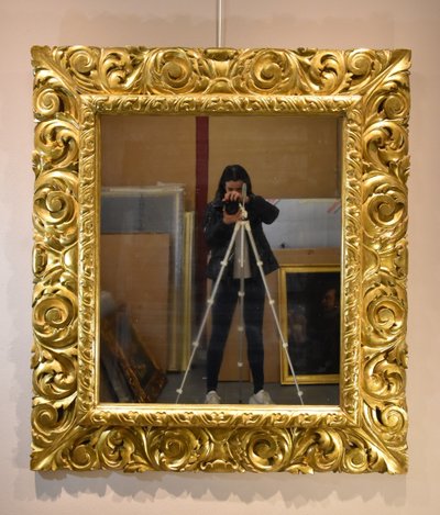Large Mirror, Florentine Woodcarver Early 18th Century 