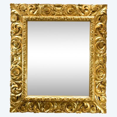 Large Mirror, Florentine Woodcarver Early 18th Century 