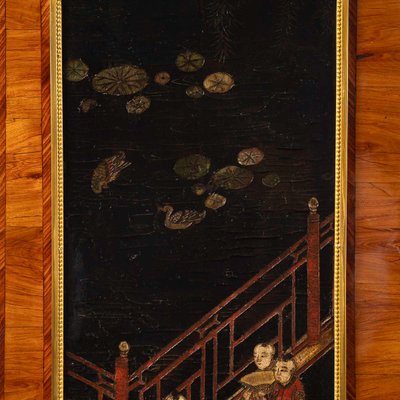Jacques-Antoine Leclerc (1744-1792) Meuble entre-deux à panneaux de laque de Coromandel époque Louis