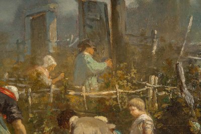 Alexis Joseph Mazerolle (1826-1889) Die Weinlese, Öl auf Leinwand, circa 1850-1860