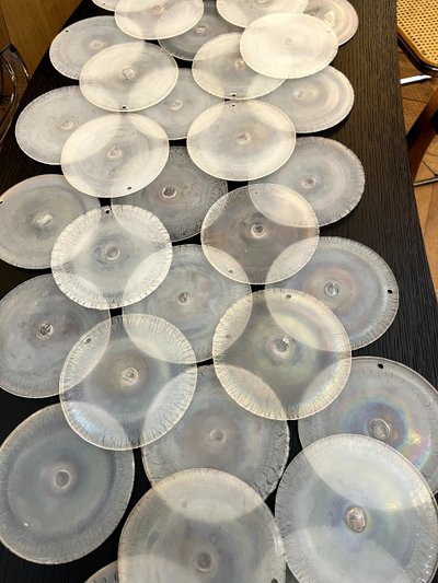 Gino VISTOSI - Paire d' Appliques (x2) en verre de Murano