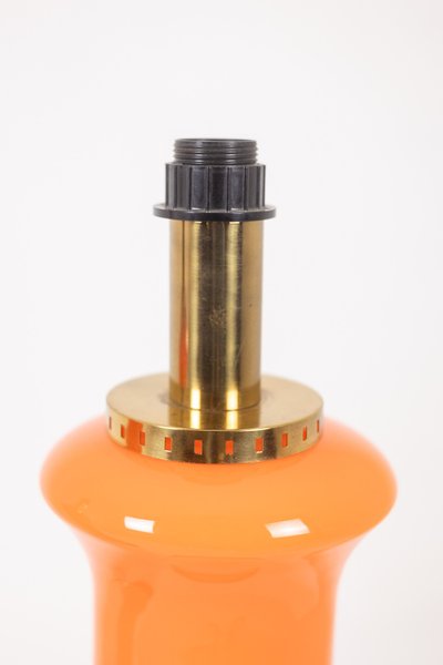 Coppia di lampade in vetro arancione. Anni '70. Codice articolo: LS6353387A
