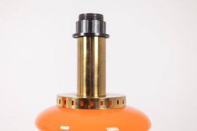 Coppia di lampade in vetro arancione. Anni '70. Codice articolo: LS6353387A