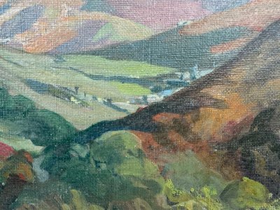 Oil on canvas "Landscape" by Mary Swanzy