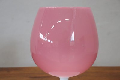 Italian Vase in Pink Murano Art Glass, 1960s