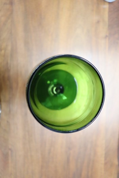 Vase En Verre Art Vert, Italie, 1960s