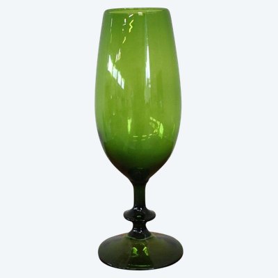 Vase En Verre Art Vert, Italie, 1960s