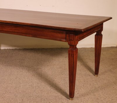 Table De Salle à Manger d'époque Louis XVI En Noyer -18° Siècle