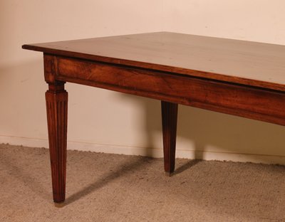 Table De Salle à Manger d'époque Louis XVI En Noyer -18° Siècle