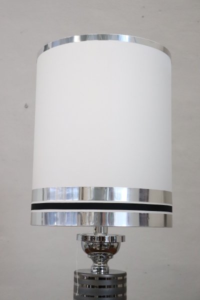 Ceramic and Chrome Table Lamp, 1970s