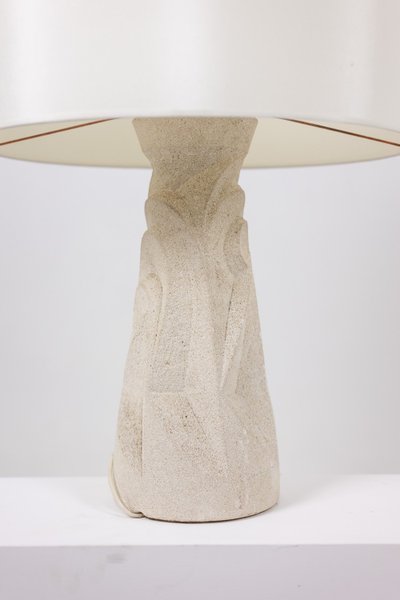 Carved stone lamp. 1970s. LS6371576P