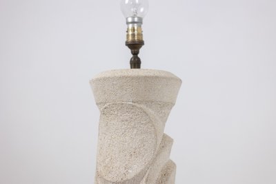 Carved stone lamp. 1970s. LS6371576P