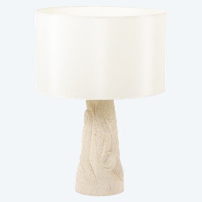 Carved stone lamp. 1970s. LS6371576P