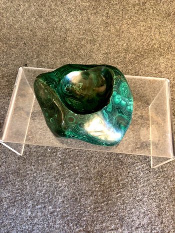 Vide Poche En Malachite. Russie, Fin XIXe Siècle