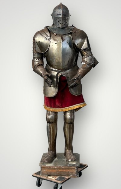 Medieval Knight's Armor in Wrought Iron, Late 19th Century - Castle Decoration
