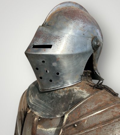 Medieval Knight's Armor in Wrought Iron, Late 19th Century - Castle Decoration