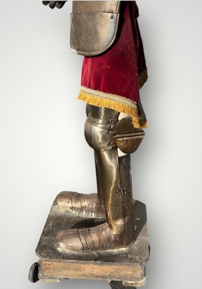 Medieval Knight's Armor in Wrought Iron, Late 19th Century - Castle Decoration
