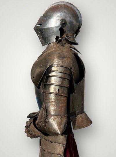 Medieval Knight's Armor in Wrought Iron, Late 19th Century - Castle Decoration