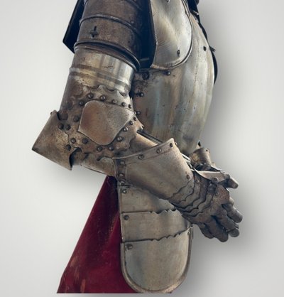 Medieval Knight's Armor in Wrought Iron, Late 19th Century - Castle Decoration
