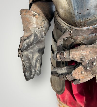 Medieval Knight's Armor in Wrought Iron, Late 19th Century - Castle Decoration