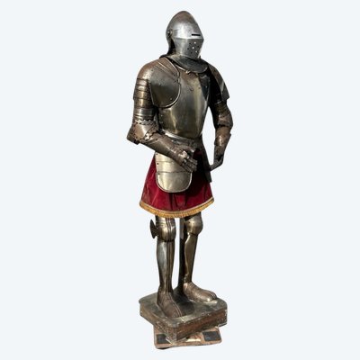 Medieval Knight's Armor in Wrought Iron, Late 19th Century - Castle Decoration