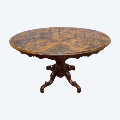 Walnut and ronce medium table