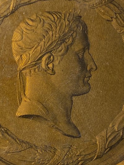 Runde Dose "Das Leben von Kaiser Napoleon I" - 1840
