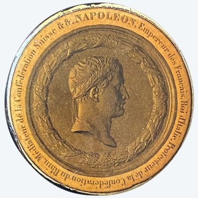 Runde Dose "Das Leben von Kaiser Napoleon I" - 1840