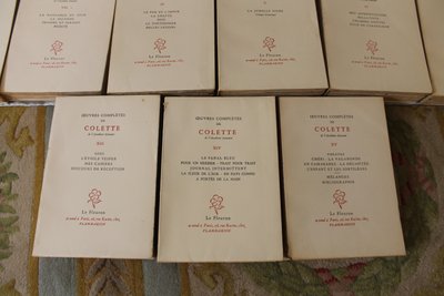 Colette Complete works in 15 volumes published by Le Fleuron 1948