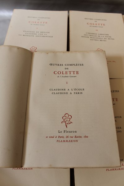 Colette Complete works in 15 volumes published by Le Fleuron 1948