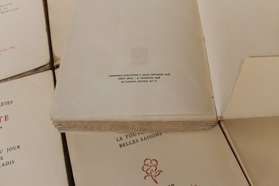 Colette Complete works in 15 volumes published by Le Fleuron 1948
