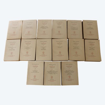 Colette Complete works in 15 volumes published by Le Fleuron 1948