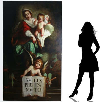 Peinture à l'huile sur toile, école italienne du début du XIXe siècle, 1815