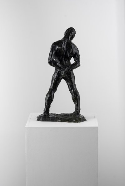 Scultura in bronzo raffigurante un nudo maschile