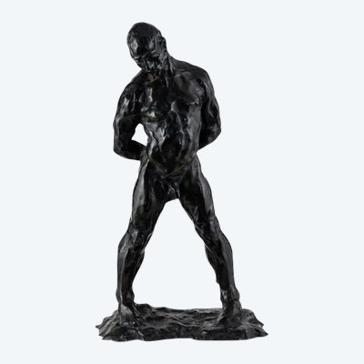 Scultura in bronzo raffigurante un nudo maschile
