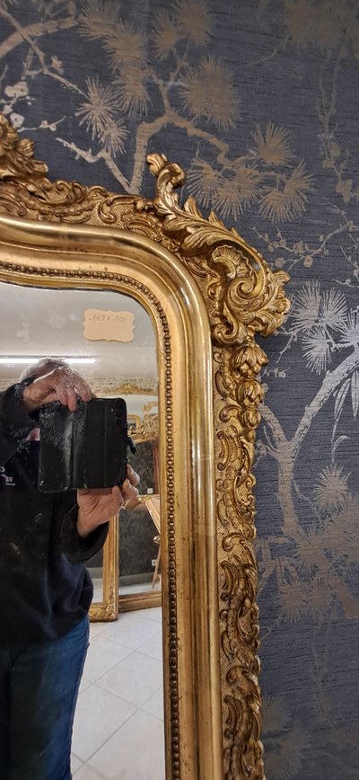 Specchio d'epoca Napoleone III 169 x 100
