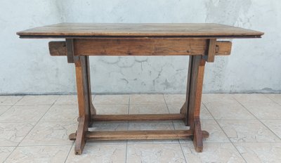 Set of table and 4 mountain chairs in solid oak
