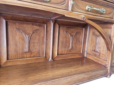 Monumental Buffet de Présentation Art Nouveau
