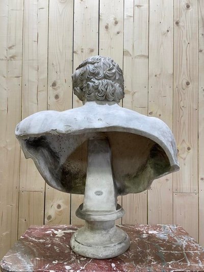 Bust of Antinous dit antinoüs dicouen in plaster model of the Louvre