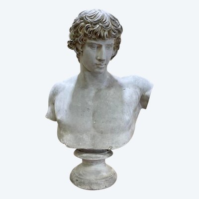 Bust of Antinous dit antinoüs dicouen in plaster model of the Louvre