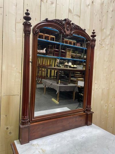 Commode de toilette en acajou époque Napoléon III