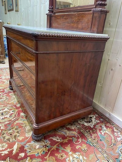 Commode de toilette en acajou époque Napoléon III