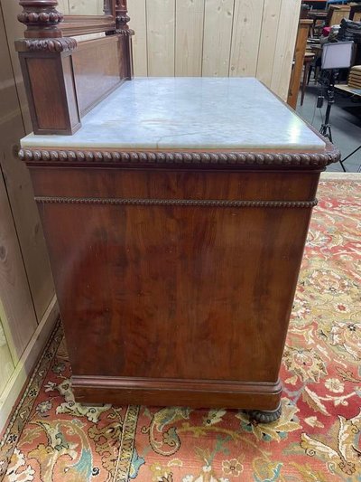 Commode de toilette en acajou époque Napoléon III