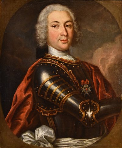 Gentleman in Rüstung, Hyacinthe Gigaud (Perpignan 1659 - Paris 1743) Schule von
