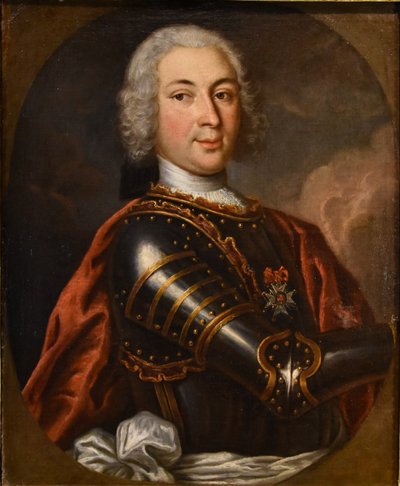 Gentleman in Rüstung, Hyacinthe Gigaud (Perpignan 1659 - Paris 1743) Schule von
