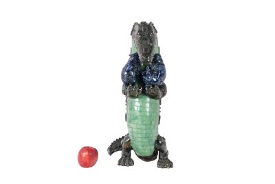 Valérie Courtet. Crocodile carrying hippopotamuses. Contemporary. LS64161809P